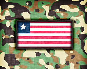 Image showing Amy camouflage uniform, Liberia