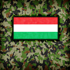 Image showing Amy camouflage uniform, Hungary