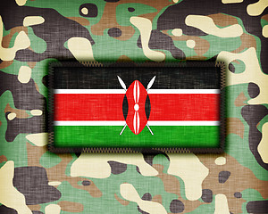 Image showing Amy camouflage uniform, Kenya