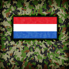 Image showing Amy camouflage uniform, the Netherlands