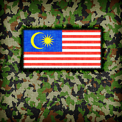 Image showing Amy camouflage uniform, Malaysia