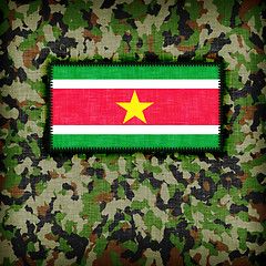 Image showing Amy camouflage uniform, Suriname