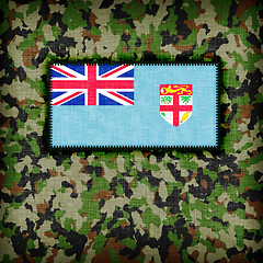 Image showing Amy camouflage uniform, Fiji