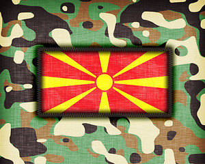 Image showing Amy camouflage uniform, Macedonia