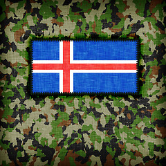 Image showing Amy camouflage uniform, Iceland