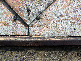 Image showing Old construction industrial detail