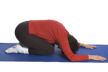 Image showing woman stretching