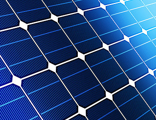 Image showing close up solar cell battery