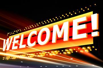Image showing welcome