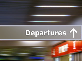 Image showing Tourist info signage departures