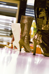 Image showing boots in a shop