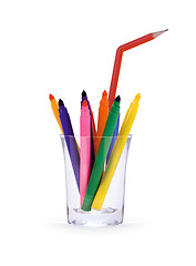 Image showing creative cocktail with clipping path