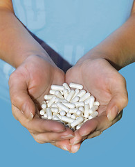 Image showing handful of pills