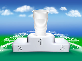 Image showing podium and beaker