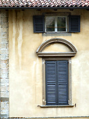 Image showing Old vintage window and roof