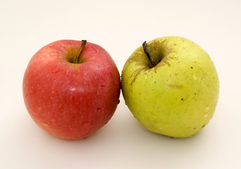 Image showing Red and green apples