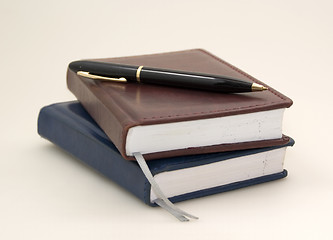 Image showing Couple of books and pen