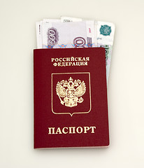 Image showing Passport and money