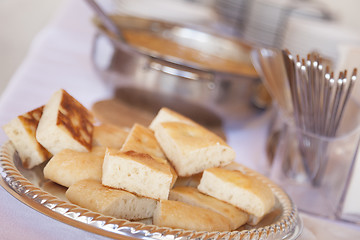 Image showing Tray of Fresh Made Italian Bread