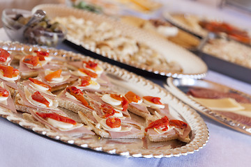 Image showing Various Italian Appetizers on Table