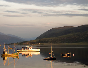 Image showing moored boats