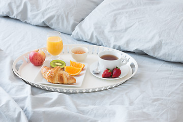 Image showing Breakfast in bed