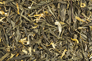 Image showing loose leaf green tea