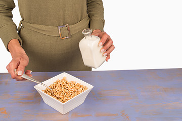 Image showing Puffed rice breakfast