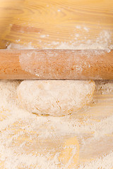 Image showing Working with a rolling pin