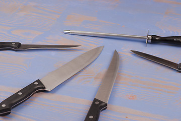 Image showing Kitchen knives