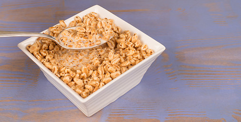 Image showing Bowl of puffed rice