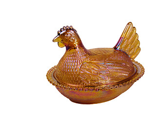 Image showing Antique Glass Candy Dish