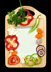 Image showing Notebook to write recipes