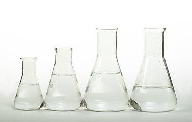 Image showing Empty glass laboratory utensils