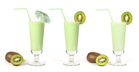 Image showing Kiwi milk shake