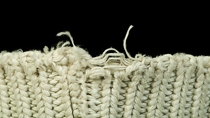 Image showing Old knit sweater background