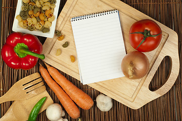 Image showing Notebook to write recipes