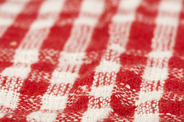 Image showing Plaid tea towel