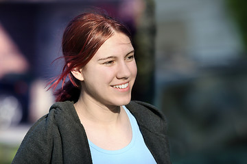 Image showing Happy young woman