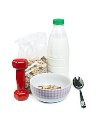 Image showing Muesli breakfast