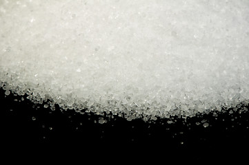 Image showing Salt on black background