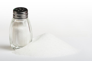 Image showing Salt on black background