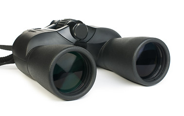 Image showing Binoculars white isolated