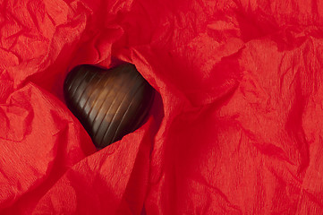 Image showing Chocolates in the shape of hearts