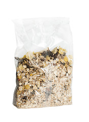 Image showing Muesli breakfast in transparent package