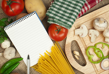 Image showing Notebook to write recipes