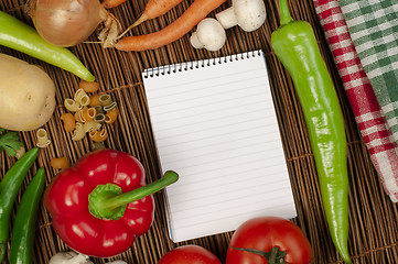 Image showing Notebook to write recipes