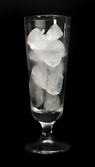 Image showing Glass filled with ice