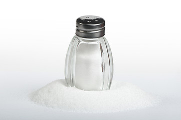 Image showing Salt on black background