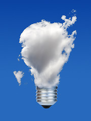 Image showing Lamp made ??of clouds